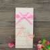 Pink and Purple Ribbon Wedding Invitation Designs